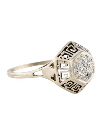 Ring 10K Diamond Cocktail Ring