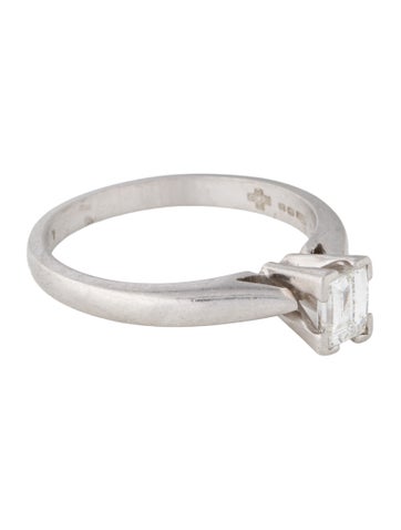 Ring Cocktail Platinum Diamond Engagement 5.75