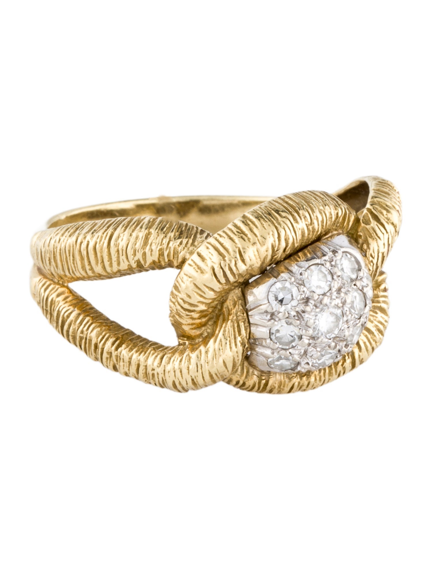 Ring 18K Diamond Cocktail