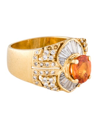 Ring 18K 1.65ct Sapphire & Diamond Cocktail Ring