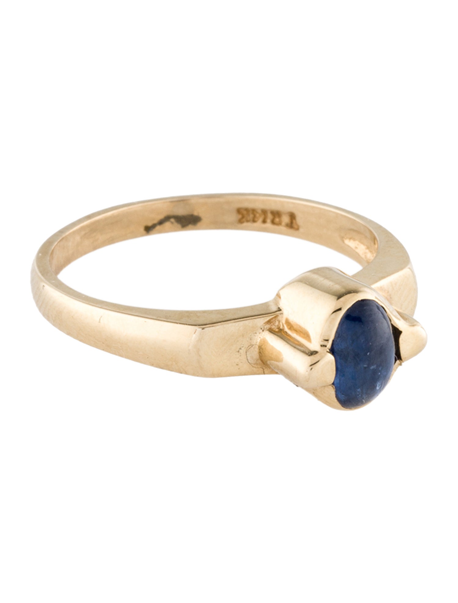 Ring 14K Sapphire Cocktail