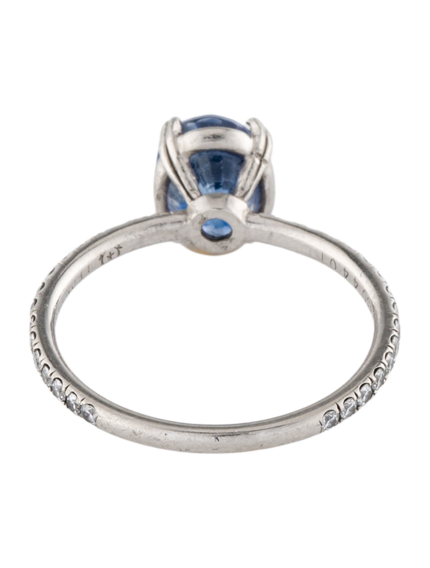 Ring Leon Mege Platinum 2.07ct Sapphire & Diamond Cocktail Ring