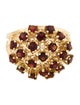 Ring 14K 2.31ctw Garnet Cluster Cocktail Ring