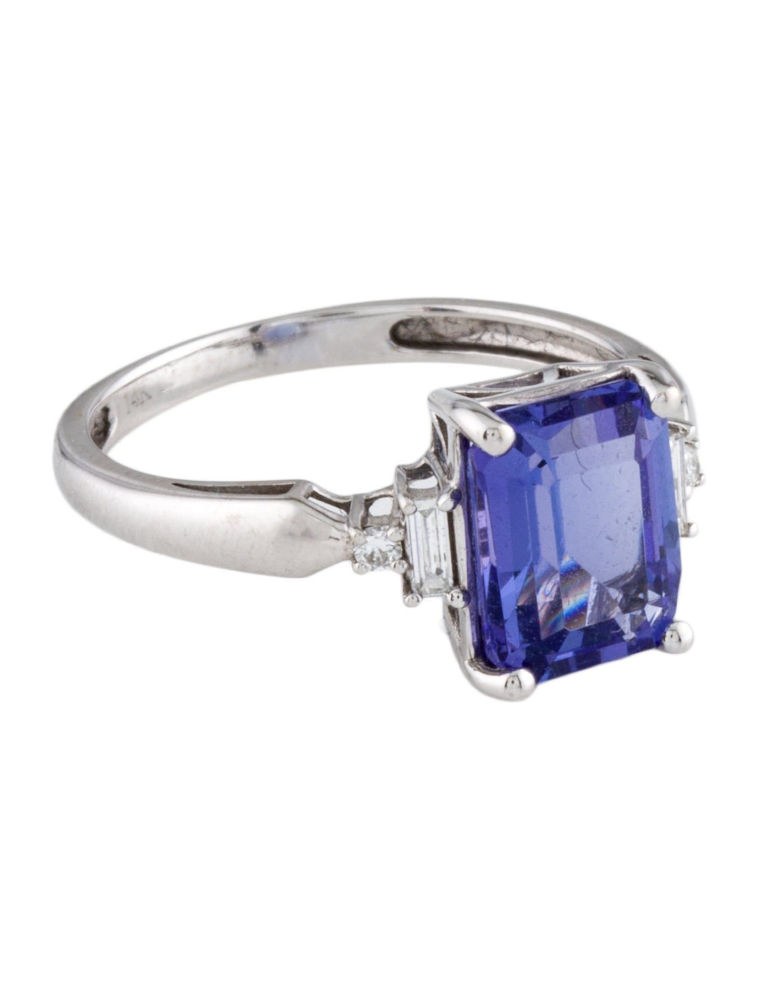 Ring 14K Diamond & Tanzanite Cocktail