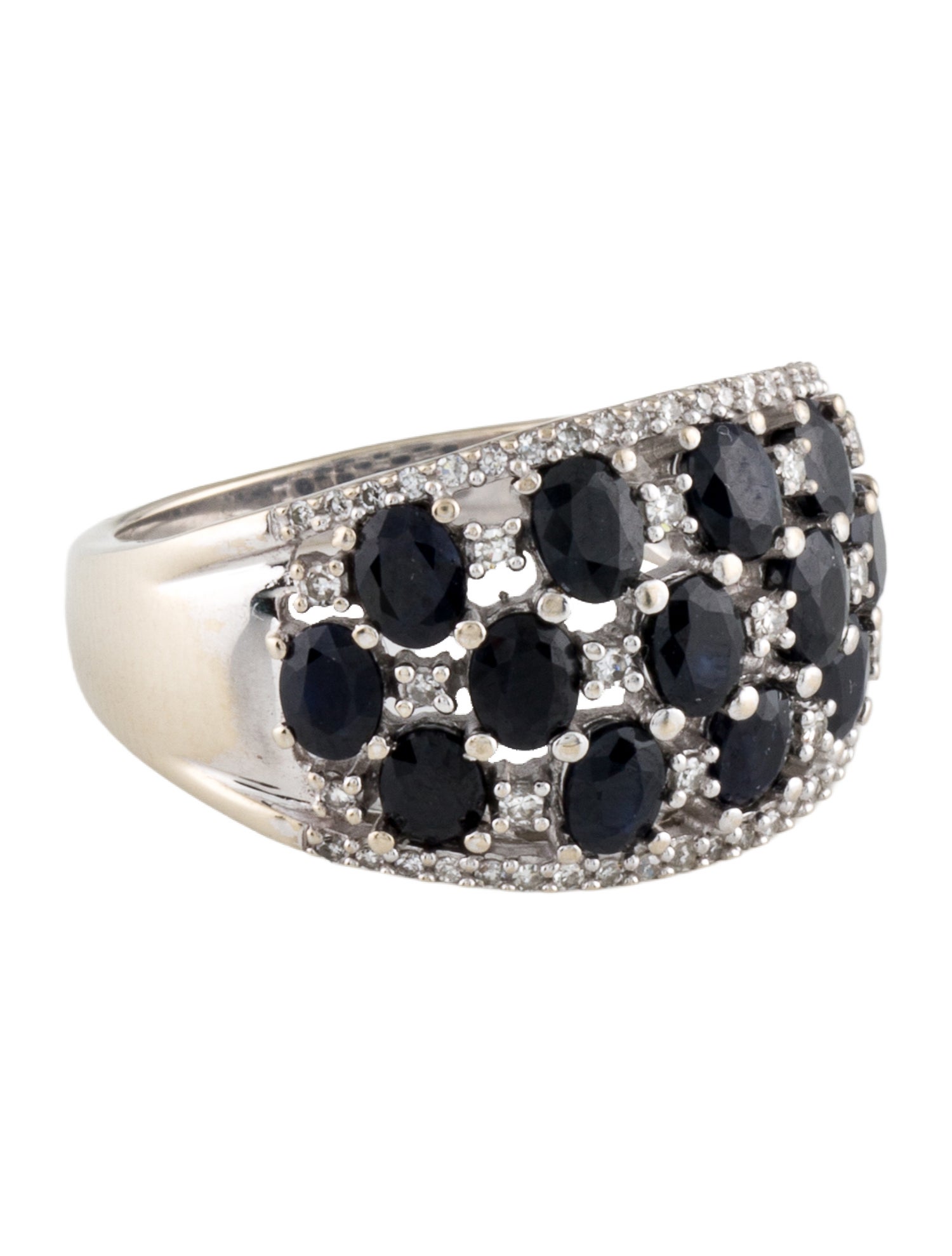 Ring 14K 2.06ctw Sapphire & Diamond Band