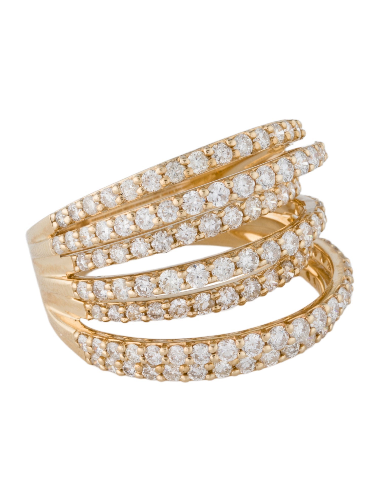 Ring 14K 2.00ctw Diamond Seven Row Ring