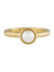 Ring 18K Pearl Hammered Ring