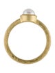 Ring 18K Pearl Hammered Ring