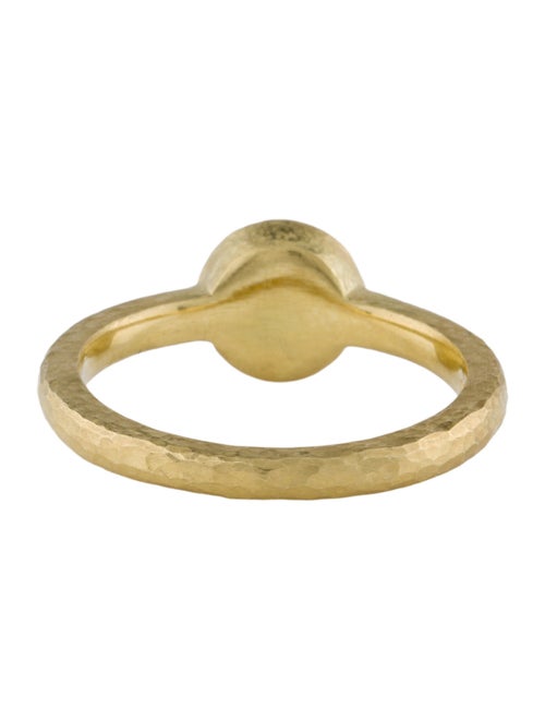 Ring 18K Pearl Hammered Ring