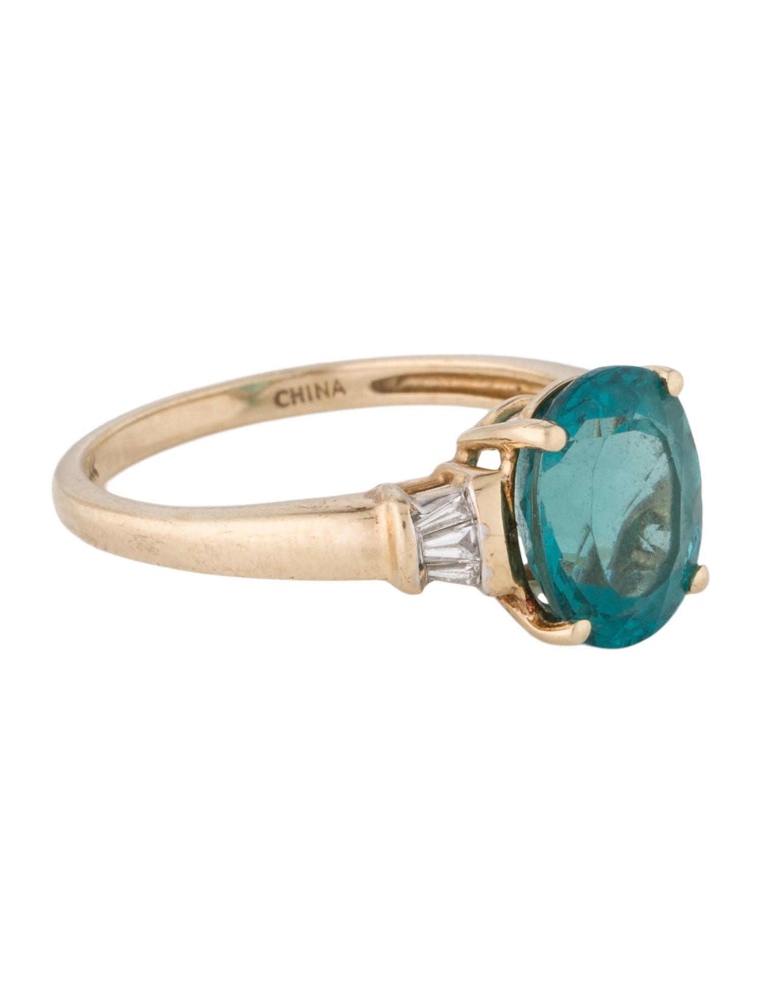 Ring 14K Apatite Cocktail Ring