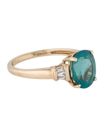 Ring 14K Apatite Cocktail Ring