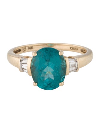 Ring 14K Apatite Cocktail Ring