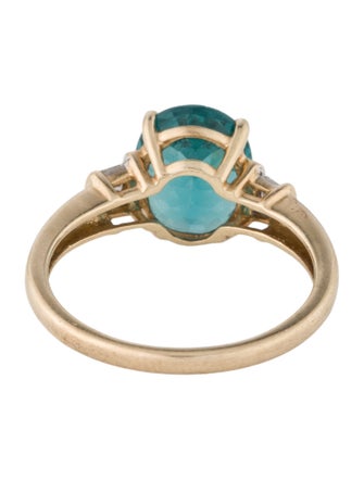 Ring 14K Apatite Cocktail Ring