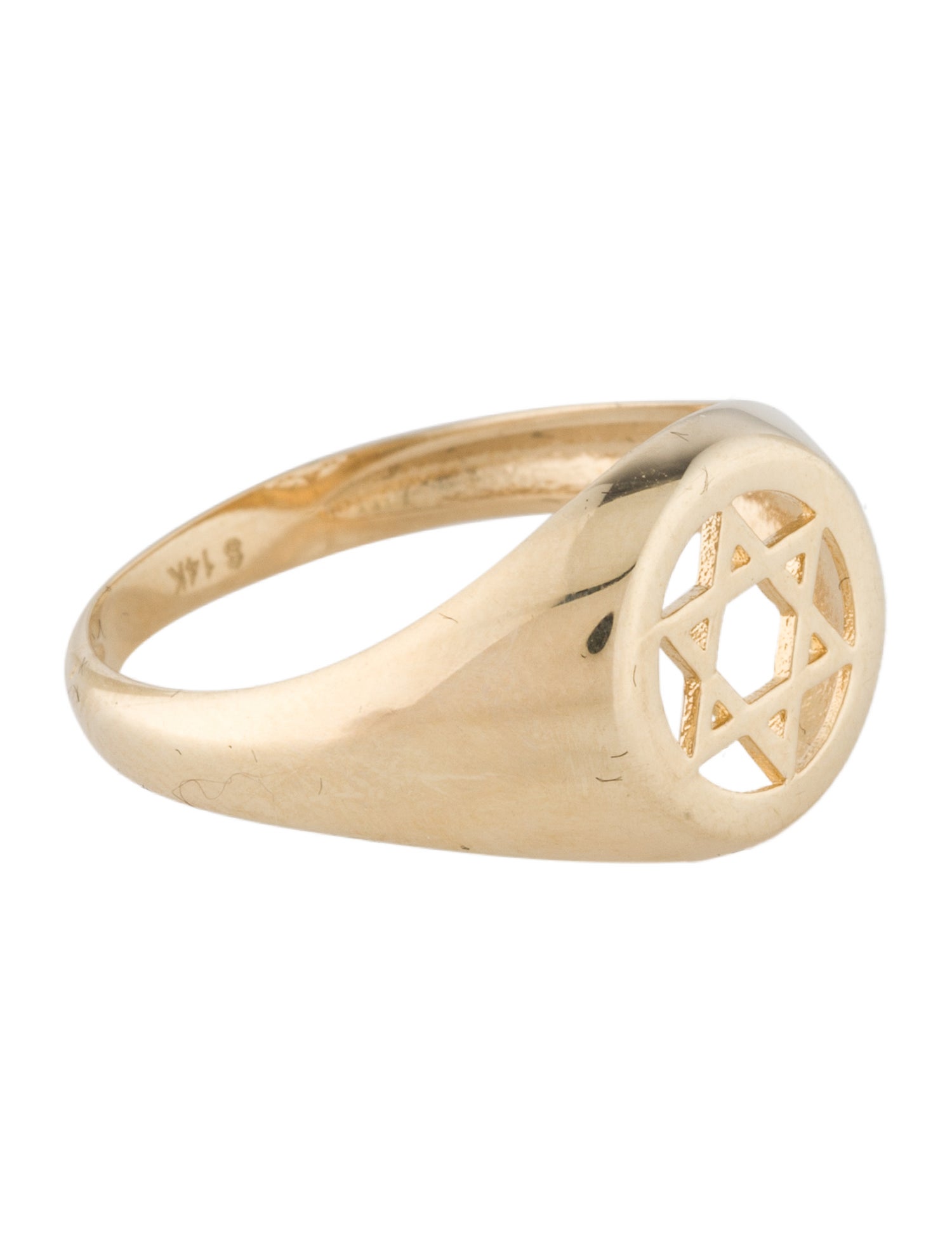 Ring 14K Star of David Signet