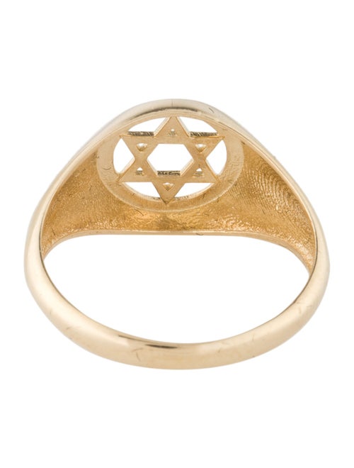 Ring 14K Star of David Signet Ring
