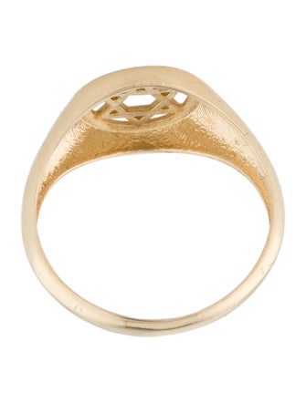 Ring 14K Star of David Signet Ring