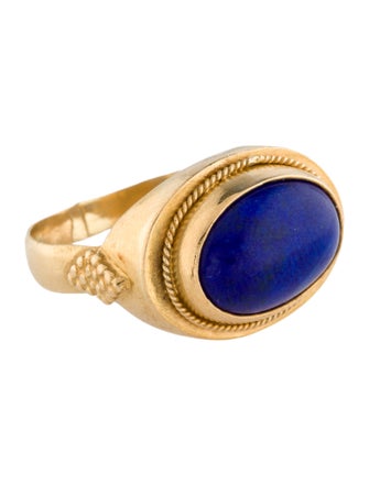Ring 22K Lapis Lazuli Cocktail Ring