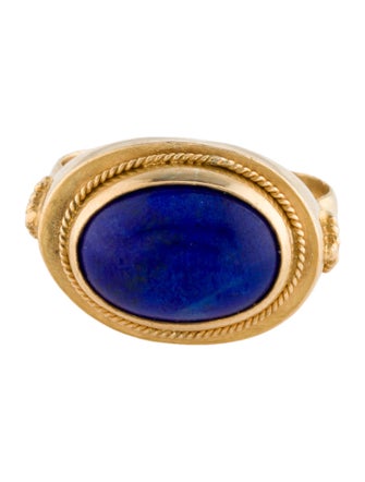 Ring 22K Lapis Lazuli Cocktail Ring