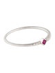 Ring 14K Ruby & Diamond Stackable Ring