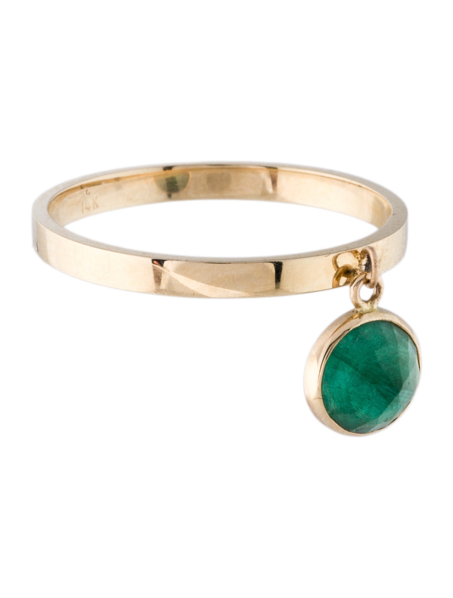 Ring 14K Emerald Charm