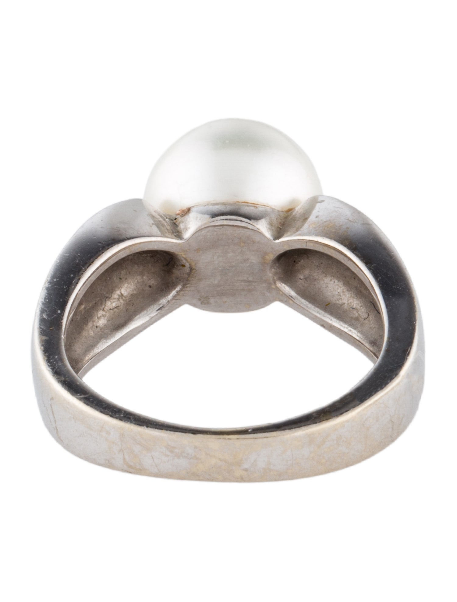 Ring 14K Pearl & Diamond Cocktail Ring