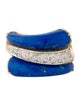 Ring 14K Lapis Lazuli & Diamond Cocktail Ring
