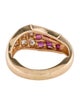 Ring 14K Ruby & Diamond Cocktail Ring