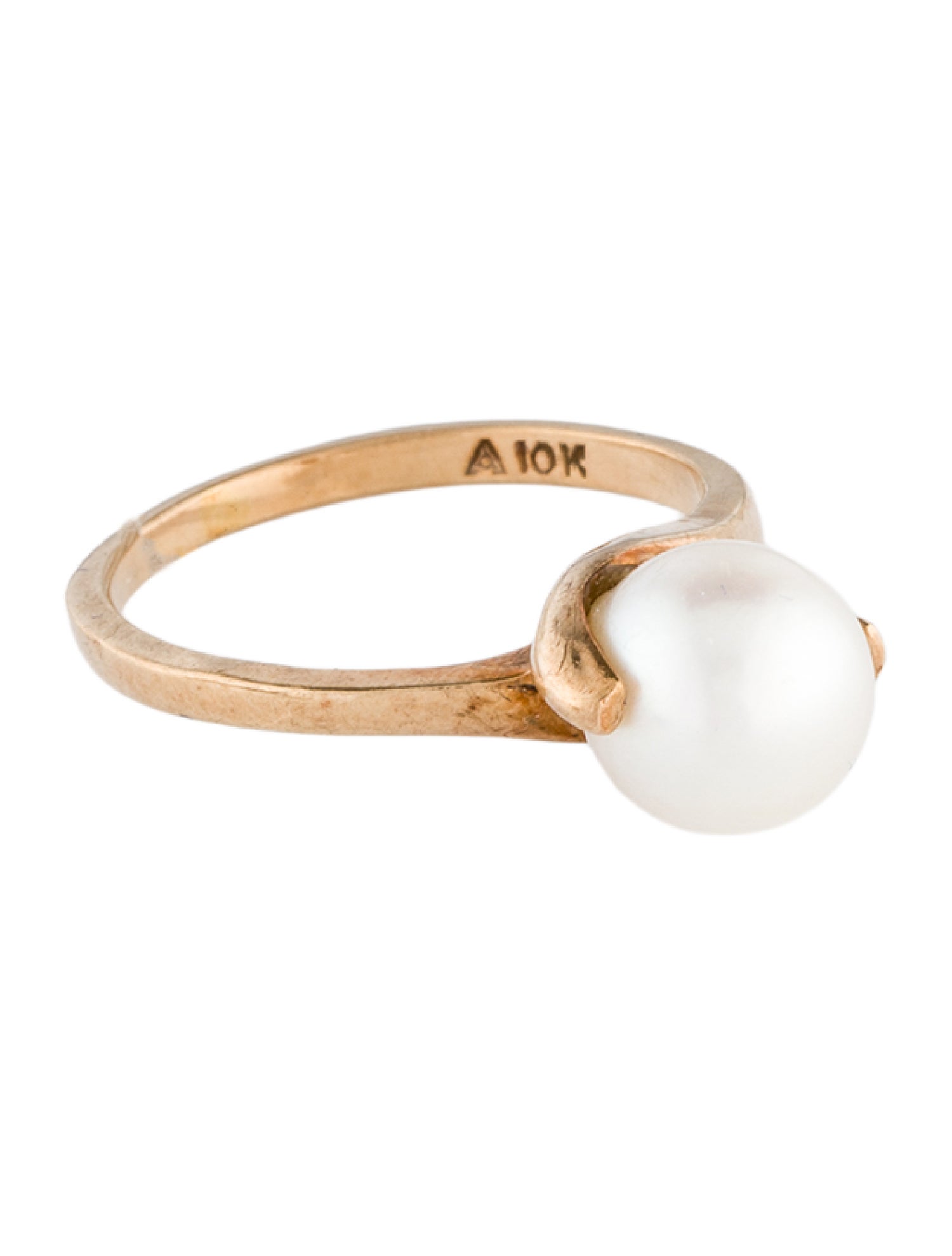 Ring 10K Pearl Cocktail Ring