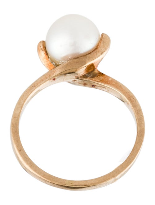 Ring 10K Pearl Cocktail Ring