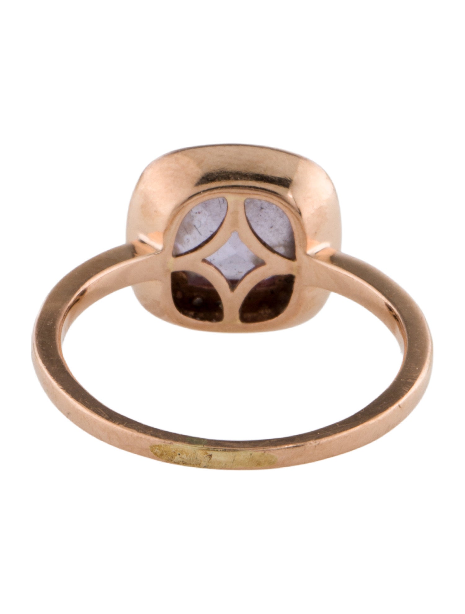 Ring 14K 1.32ct Amethyst & Diamond Cocktail Ring