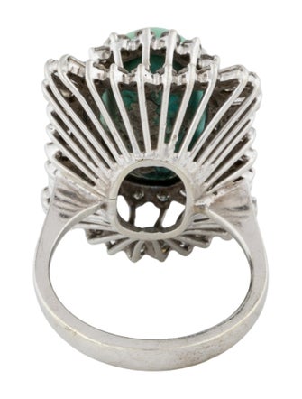 Ring 10K Turquoise & Diamond Ring