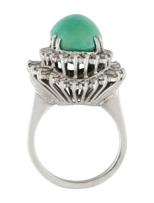 Ring 10K Turquoise & Diamond Ring