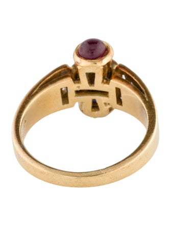 Ring 18K Sapphire, Ruby & Diamond Cocktail Ring