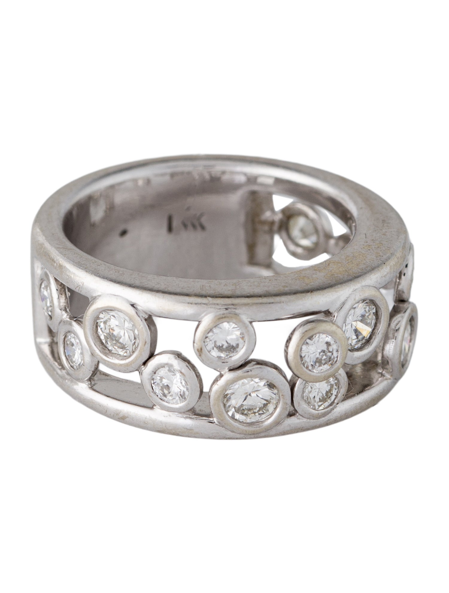 Ring 14K Diamond Bubble