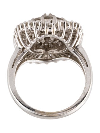 Ring 14K 2.94ctw Diamond Cluster Cocktail Ring