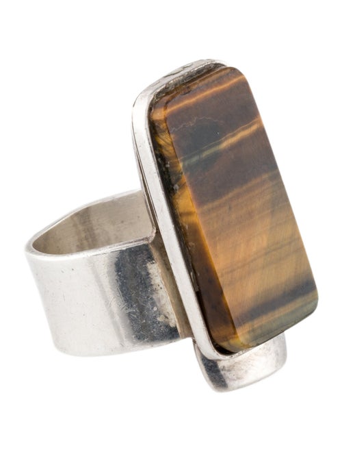 Ring Tiger's Eye Quartz CoCktail Ring