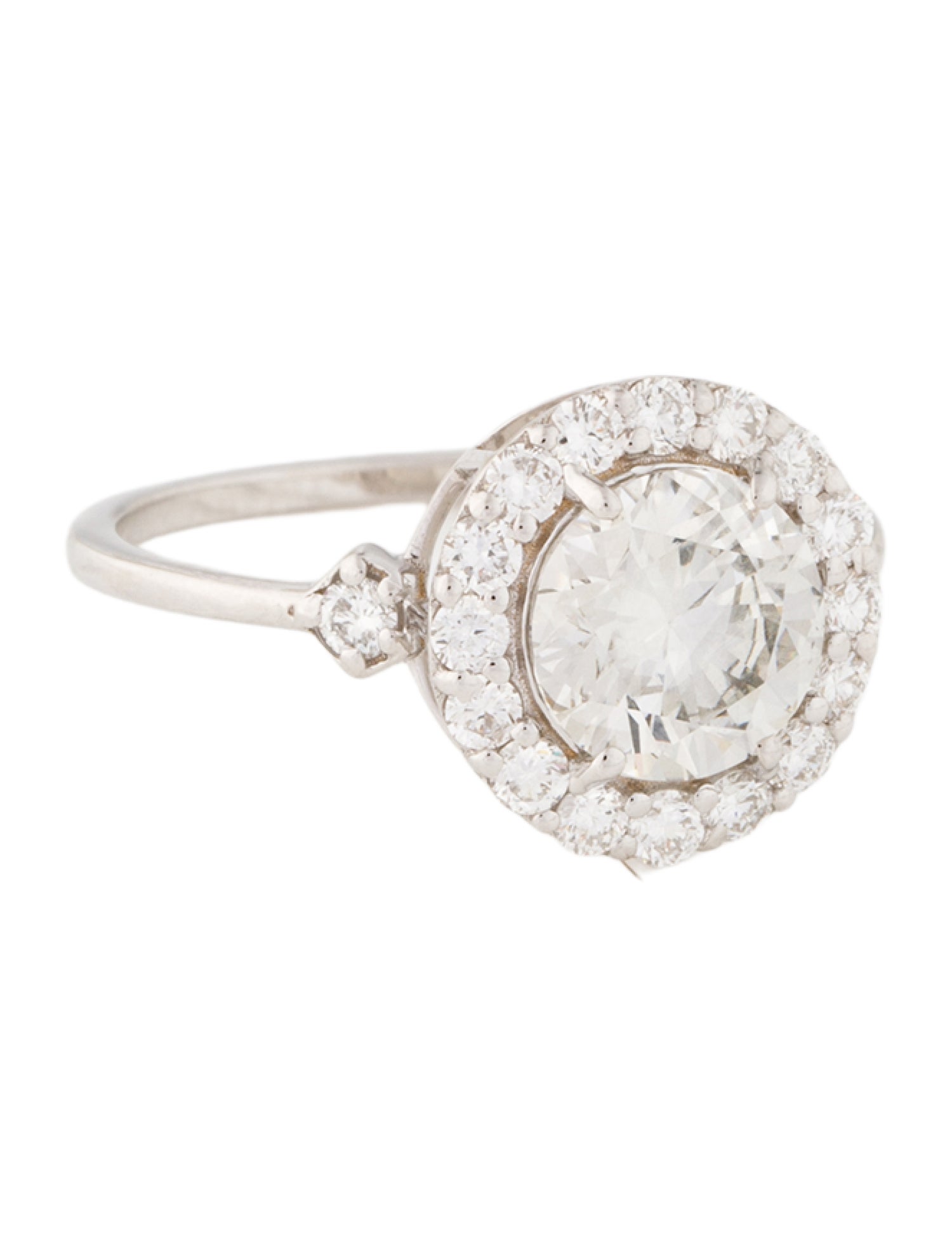 Ring 14K 2.02ctw Lab-Grown Diamond Cocktail Halo Pendant Necklace