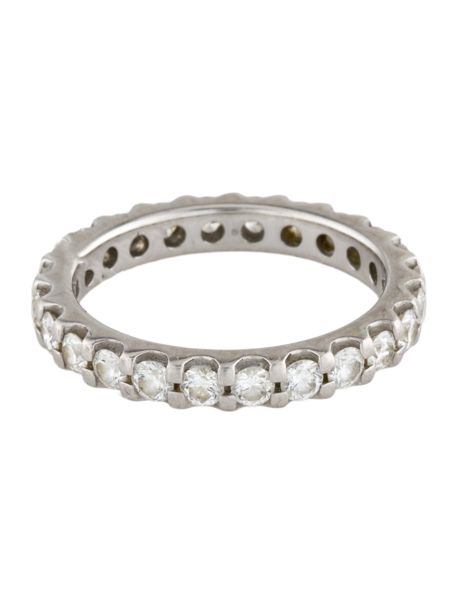 Ring Platinum 1.00 ctw Diamond Eternity Wedding Band