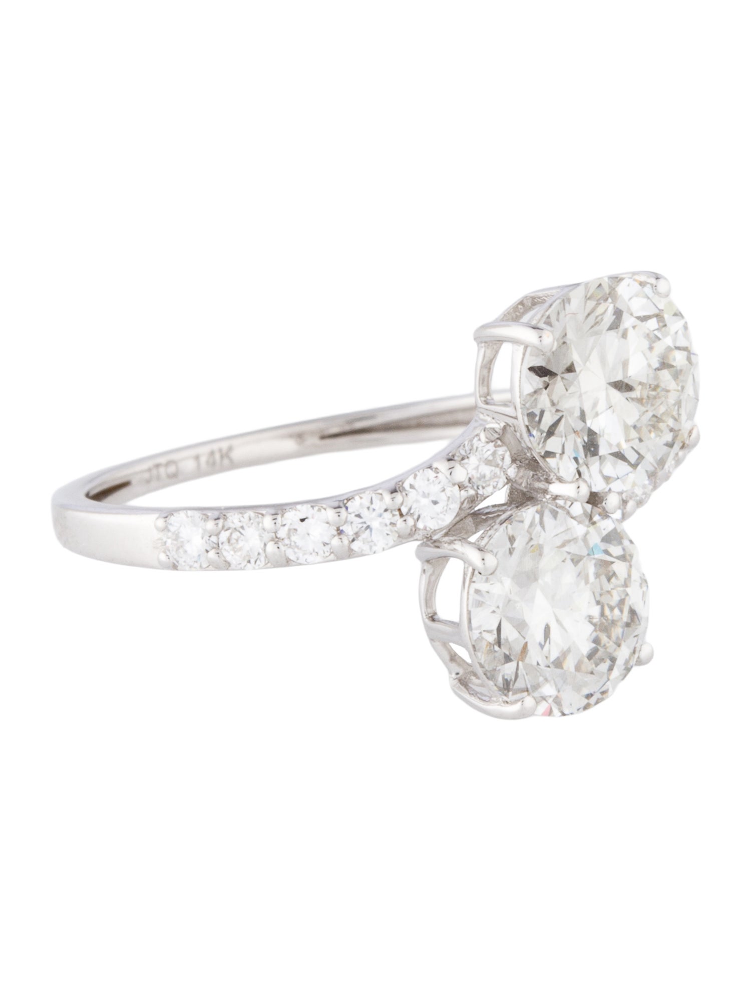 Ring 14K 2.52ct Lab-Grown Diamond Bypass Ring