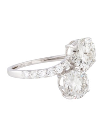 Ring 14K 2.52ct Lab-Grown Diamond Bypass Ring