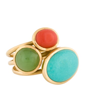 Ring 18K Multistone Cocktail Ring