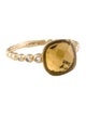 Ring 18K Citrine & Diamond Cocktail Ring