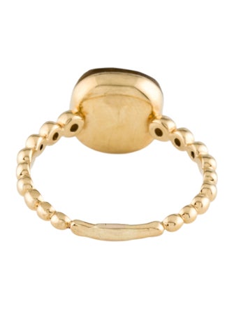 Ring 18K Citrine & Diamond Cocktail Ring