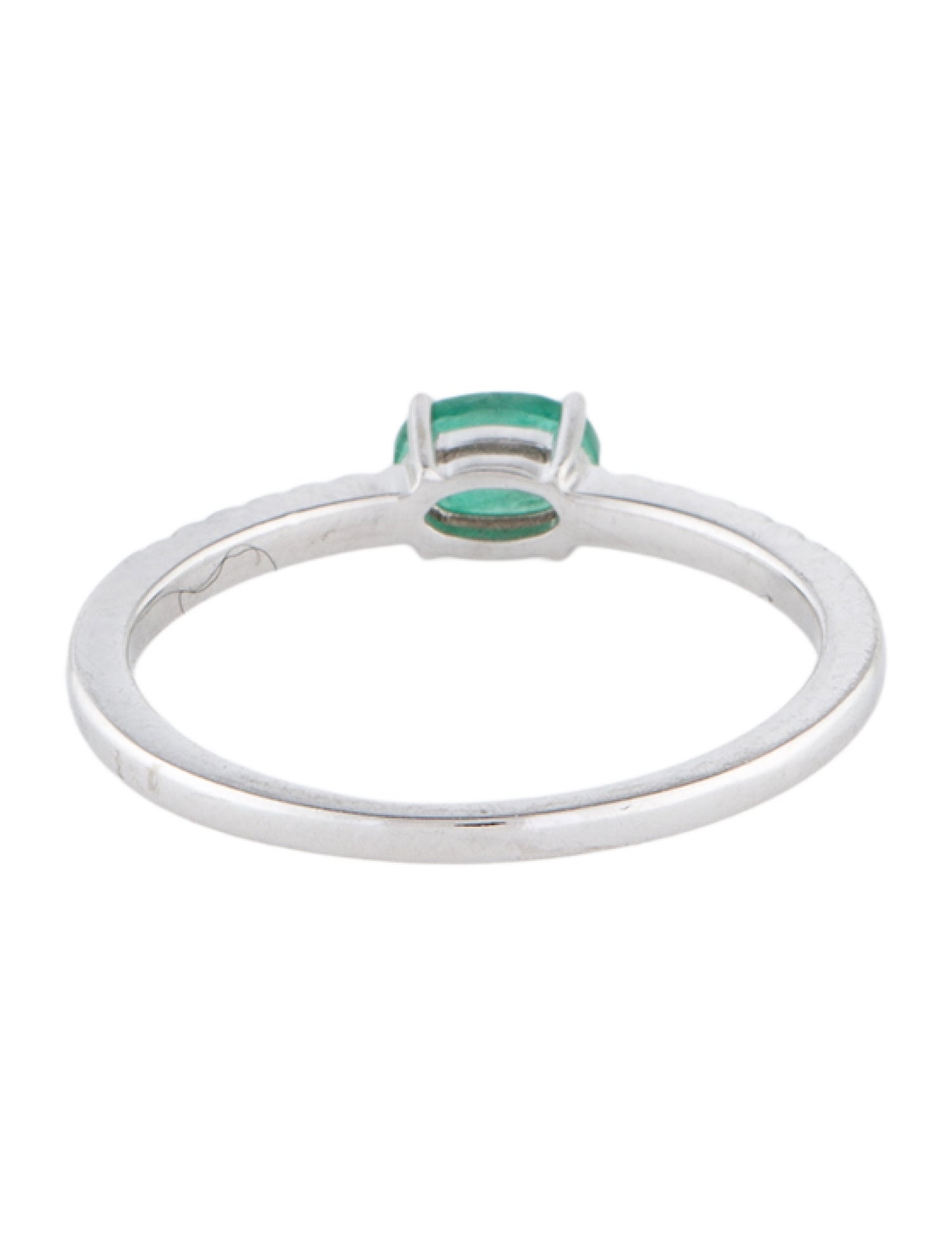 Ring 14K Emerald & Diamond Ring