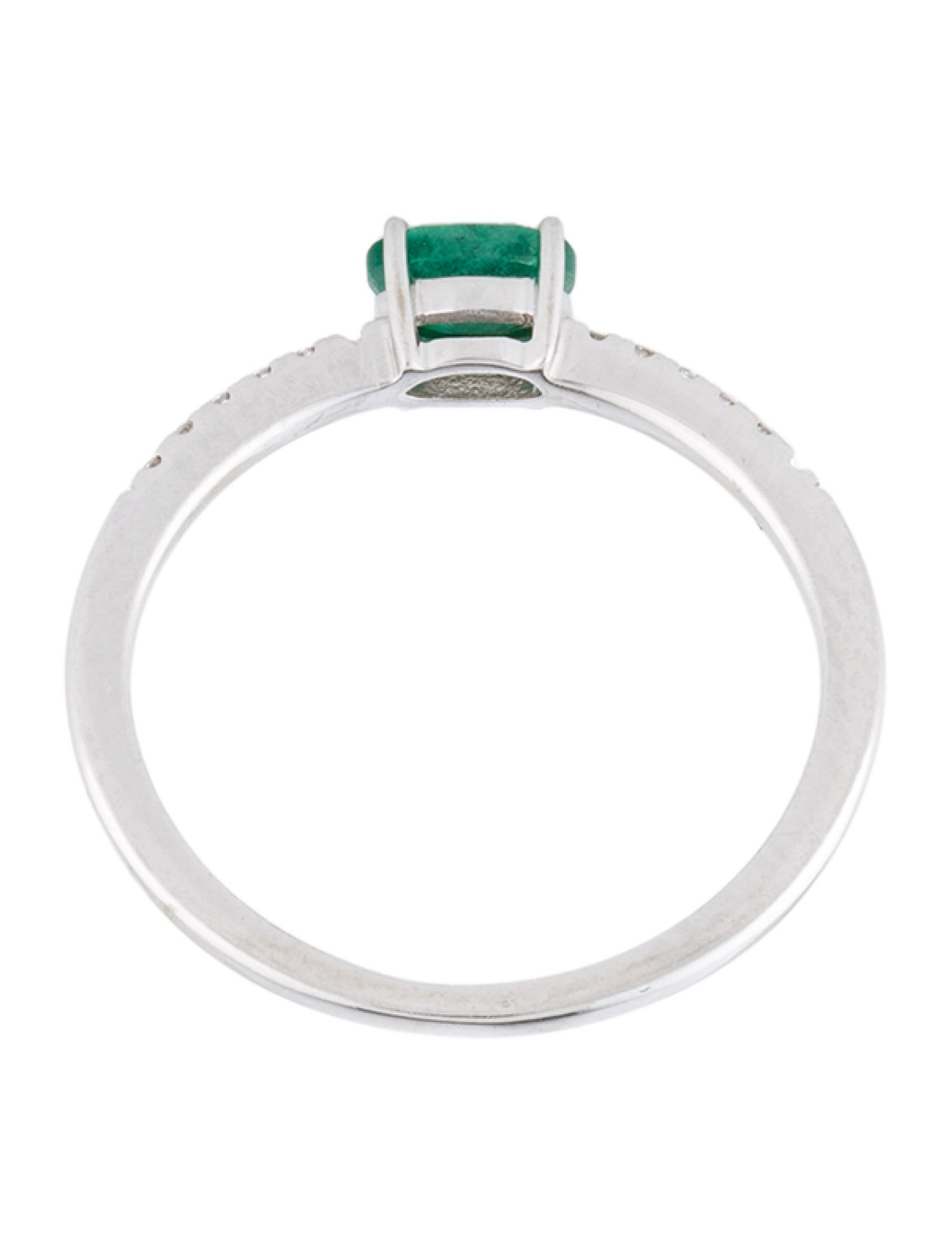 Ring 14K Emerald & Diamond Ring