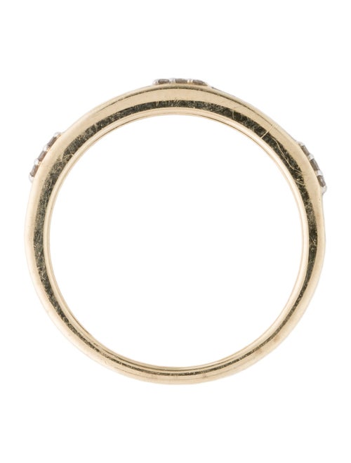 Ring 14K Diamond & Enamel Band