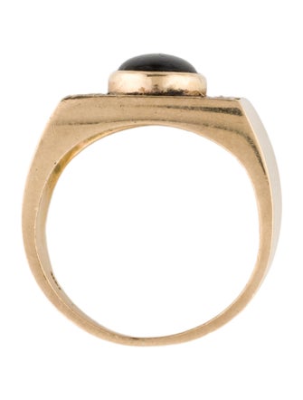 Ring 14K 2.43ct Star Sapphire & Diamond Cocktail Ring