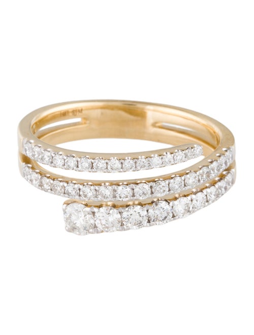 Ring 14K Diamond Layered Band Ring