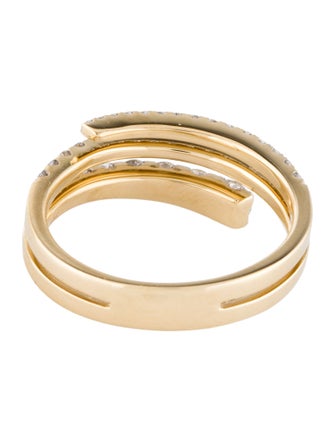 Ring 14K Diamond Layered Band Ring