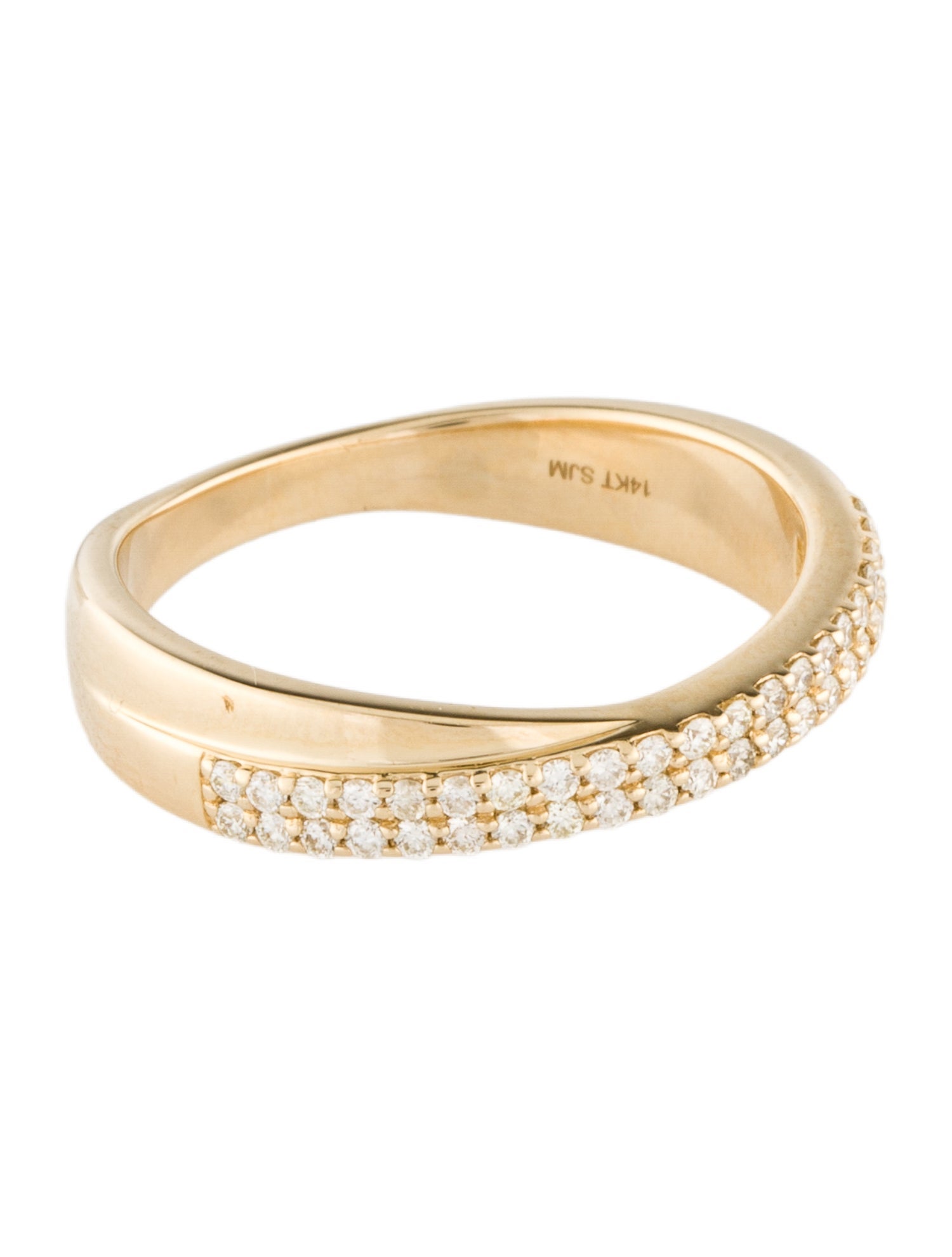 Ring 14K Diamond Crossover